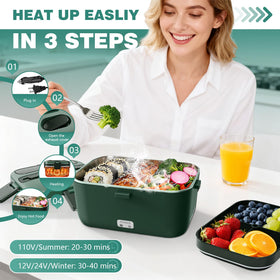 LISHZEN dishwasher-safe inner container simplifies cleanup.