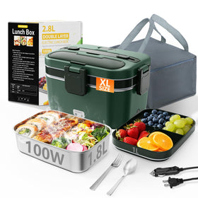LISHZEN 2.8L double-layer lunch box ideal for home and office meals.