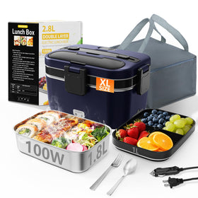 LISHZEN electric lunch box main 2.8L container for hot meals on the go
