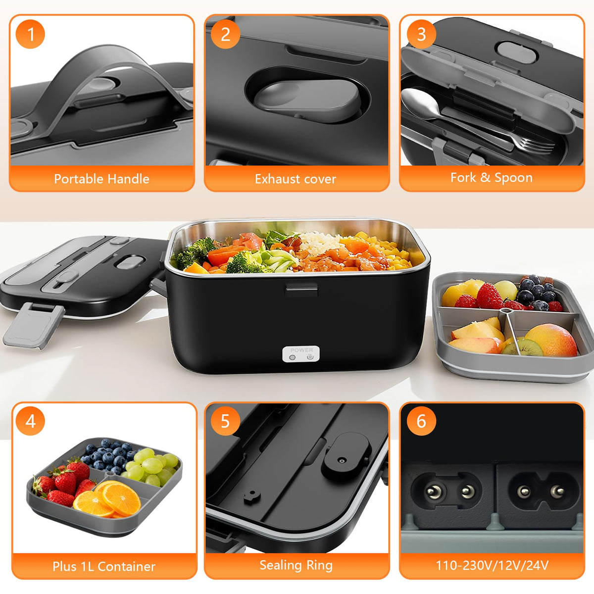 LISHZEN insulated carry bag helps keep meals warm on the go