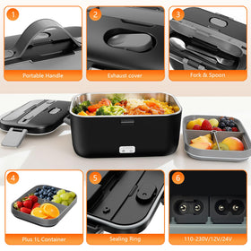 LISHZEN insulated carry bag helps keep meals warm on the go
