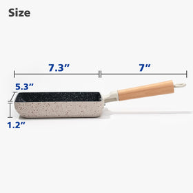LISOS versatile egg-roll pan for tamagoyaki, sandwiches, and crepes