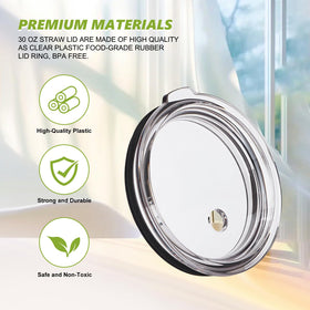 LiStarUs BPA-free lid; crystal-clear plastic for visibility.