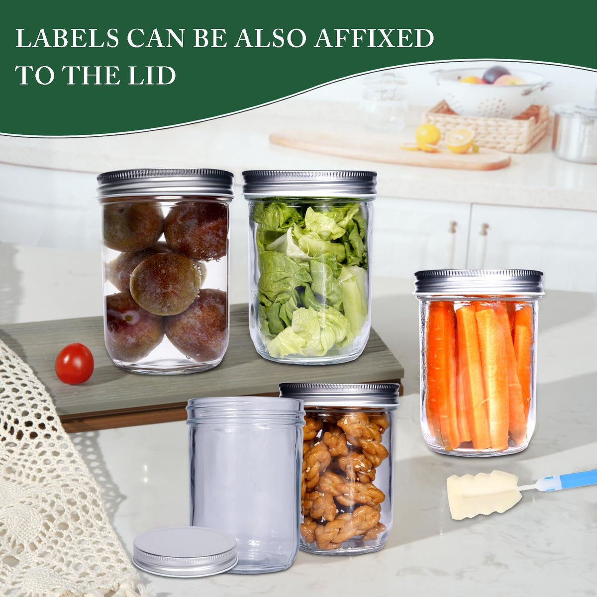 Lisuminglin jars keep yogurt, oats, salads fresh for on-the-go meals.