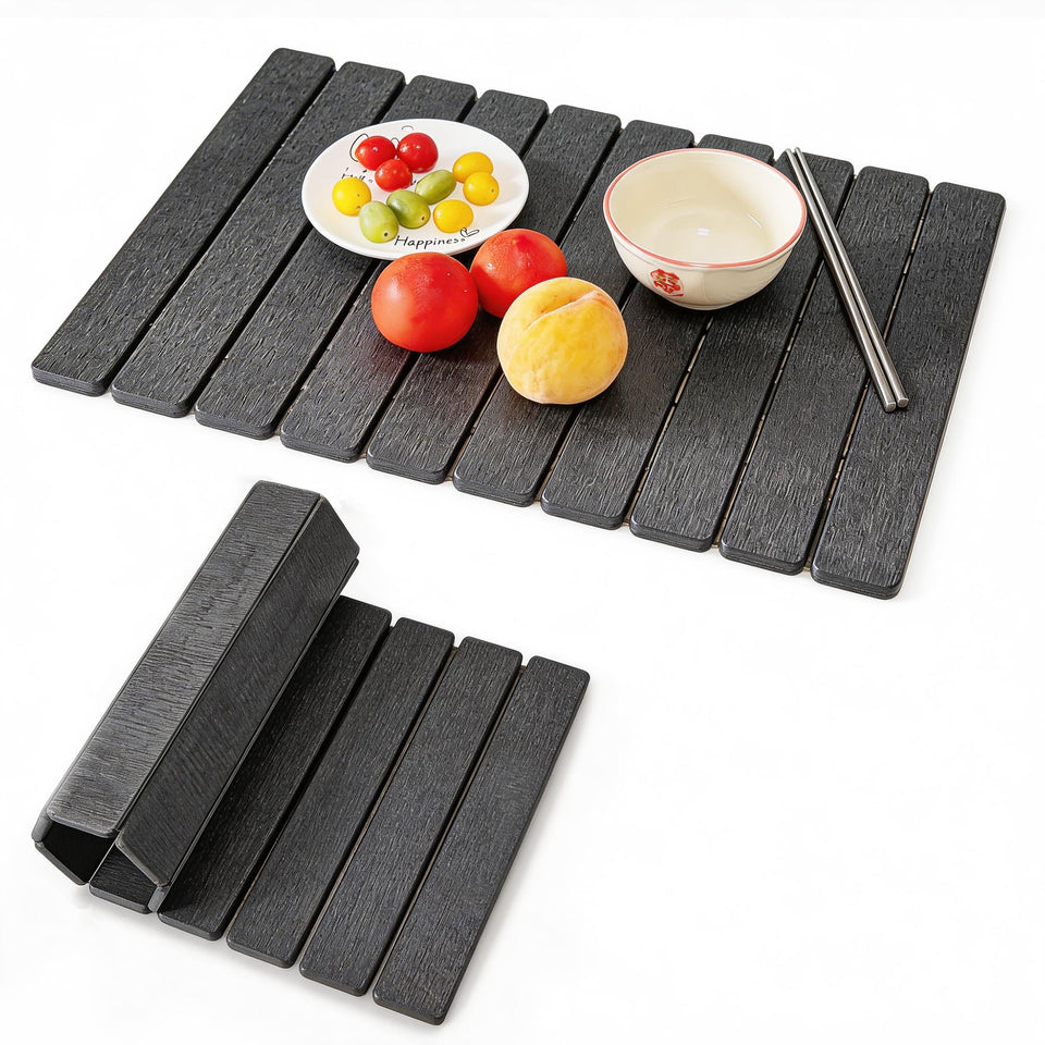 LiteTool Stone Drying Mat on countertop absorbing moisture rapidly