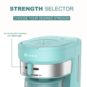 LITIFO Auto Shut-Off provides safe, hands-free brewing.