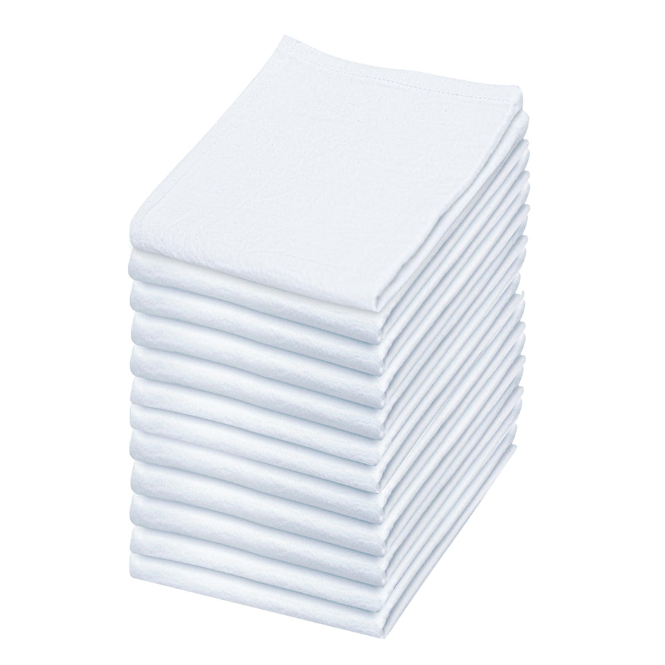 LITO Flour Sack Towels pack embroidery-ready surface ideal for crafts and personalized gifts.