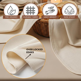 LITO multipurpose bread cloth used as banneton liner, couche, and proofing towel.