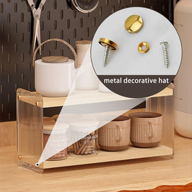 LiTY dual-level storage ideal for creamers, sugar, beans, cups, and spoons