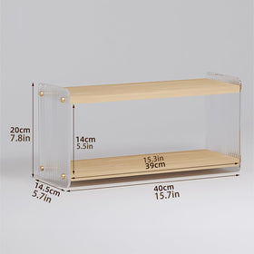 LiTY under-cabinet coffee bar storage frees countertop space and keeps essentials accessible
