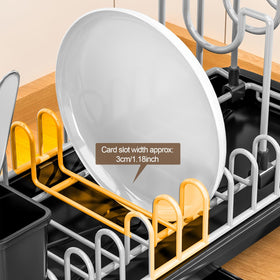 Liucocotos adjustable back slots tailor space for lids, pans, or small plates.
