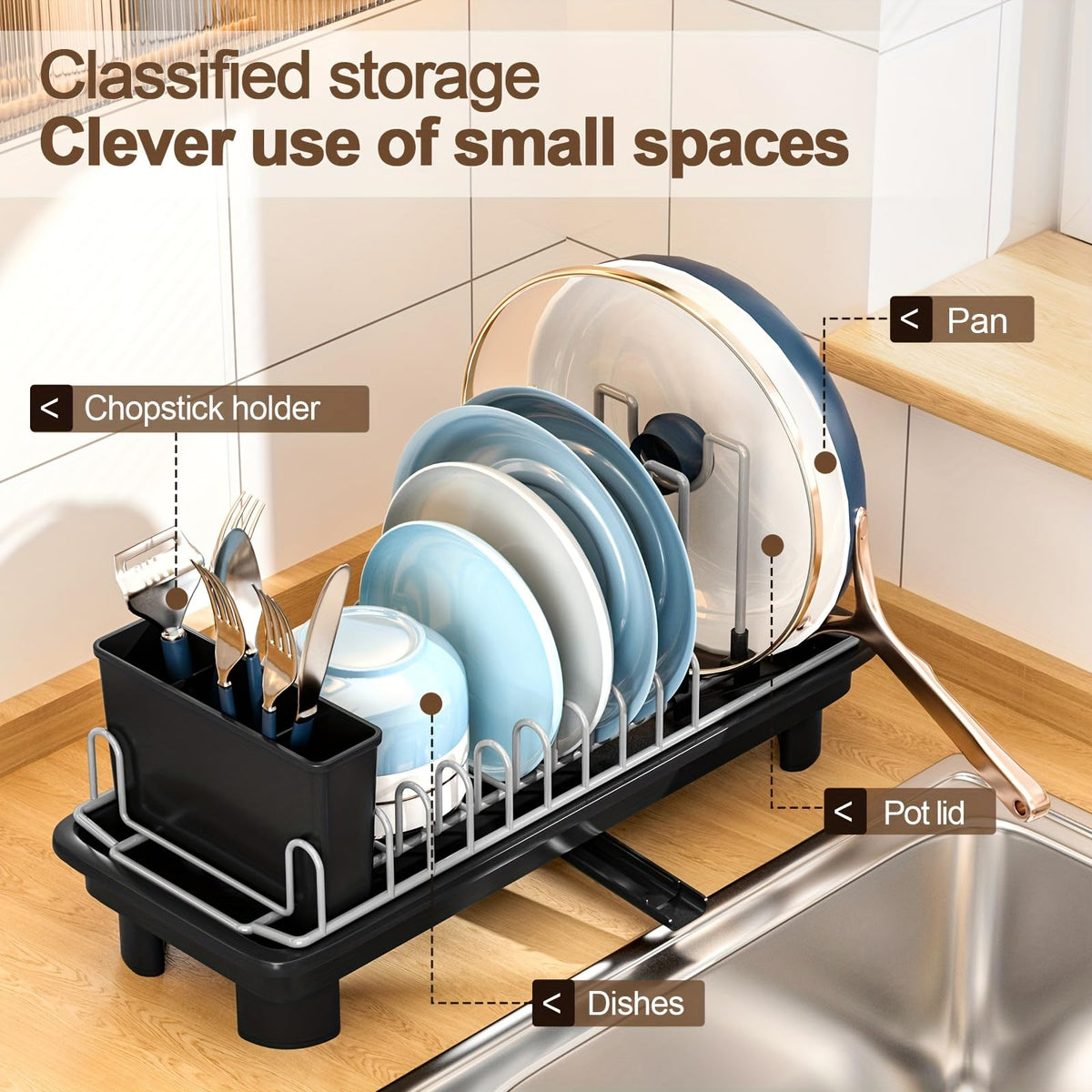 Liucocotos rust-resistant carbon steel keeps the rack sturdy and durable.