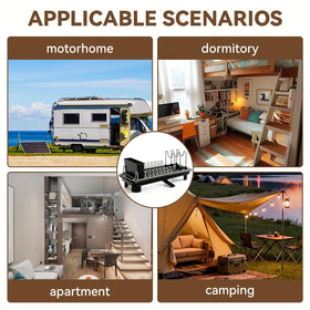 Slim dimensions fit dorm rooms, RVs, and tiny kitchens without crowding counters.