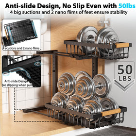 Liuoud upper and lower baskets offer generous storage dimensions.