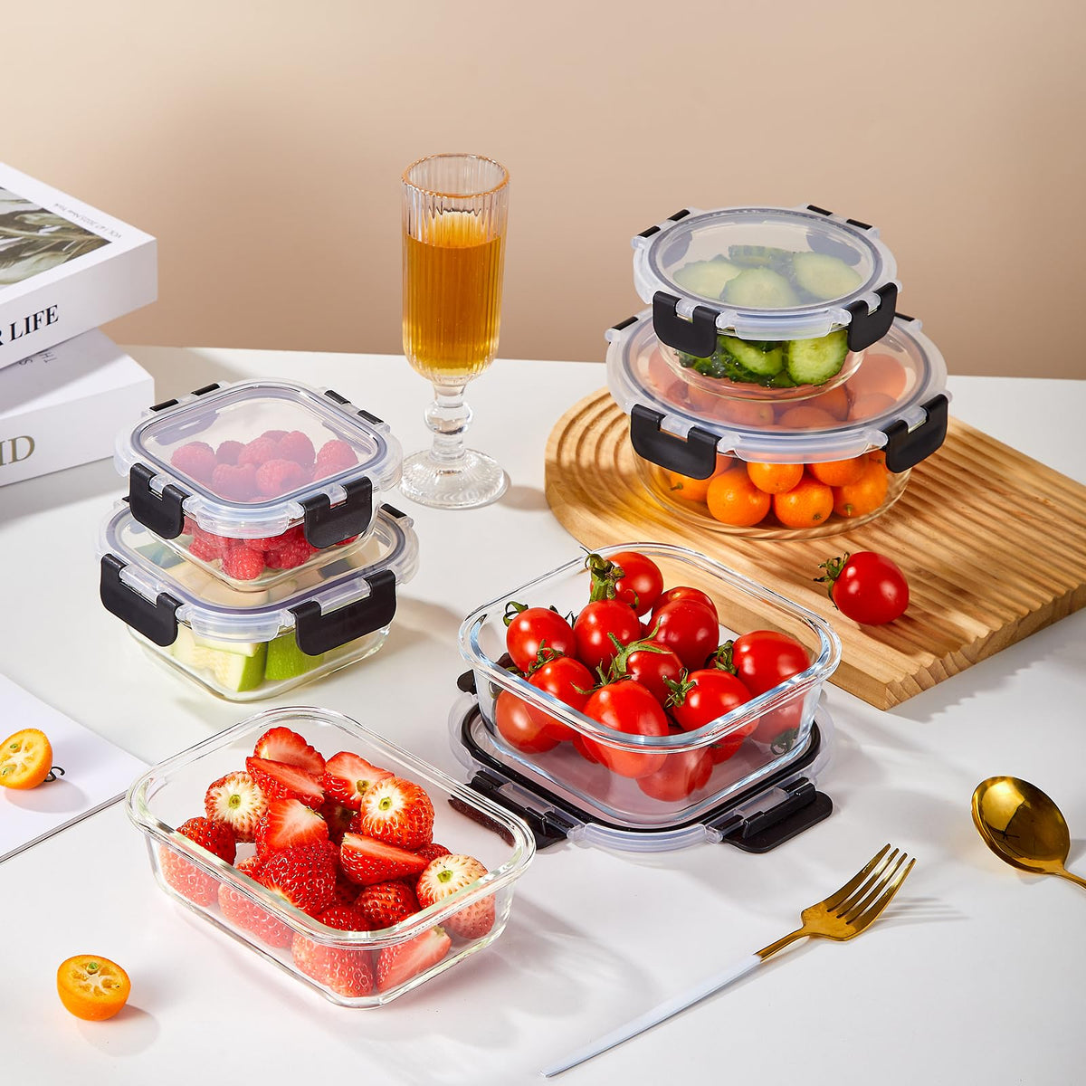 Liuruiyu airtight locking lids prevent leaks during transport.