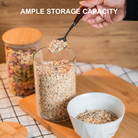 Liuruiyu airtight jars keep pantry ingredients fresh from fridge to cabinets.