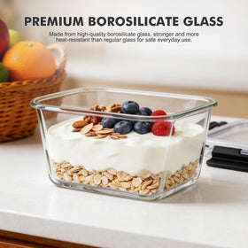 Liuruiyu BPA-free glass ensures safe food storage and serving.