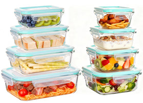 Liuruiyu rectangular glass containers for precise meal portions.