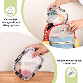 Liuruiyu microwave and oven safe glass containers for easy reheating.