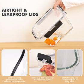 Liuruiyu dishwasher-safe containers simplify cleanup after meal prep.