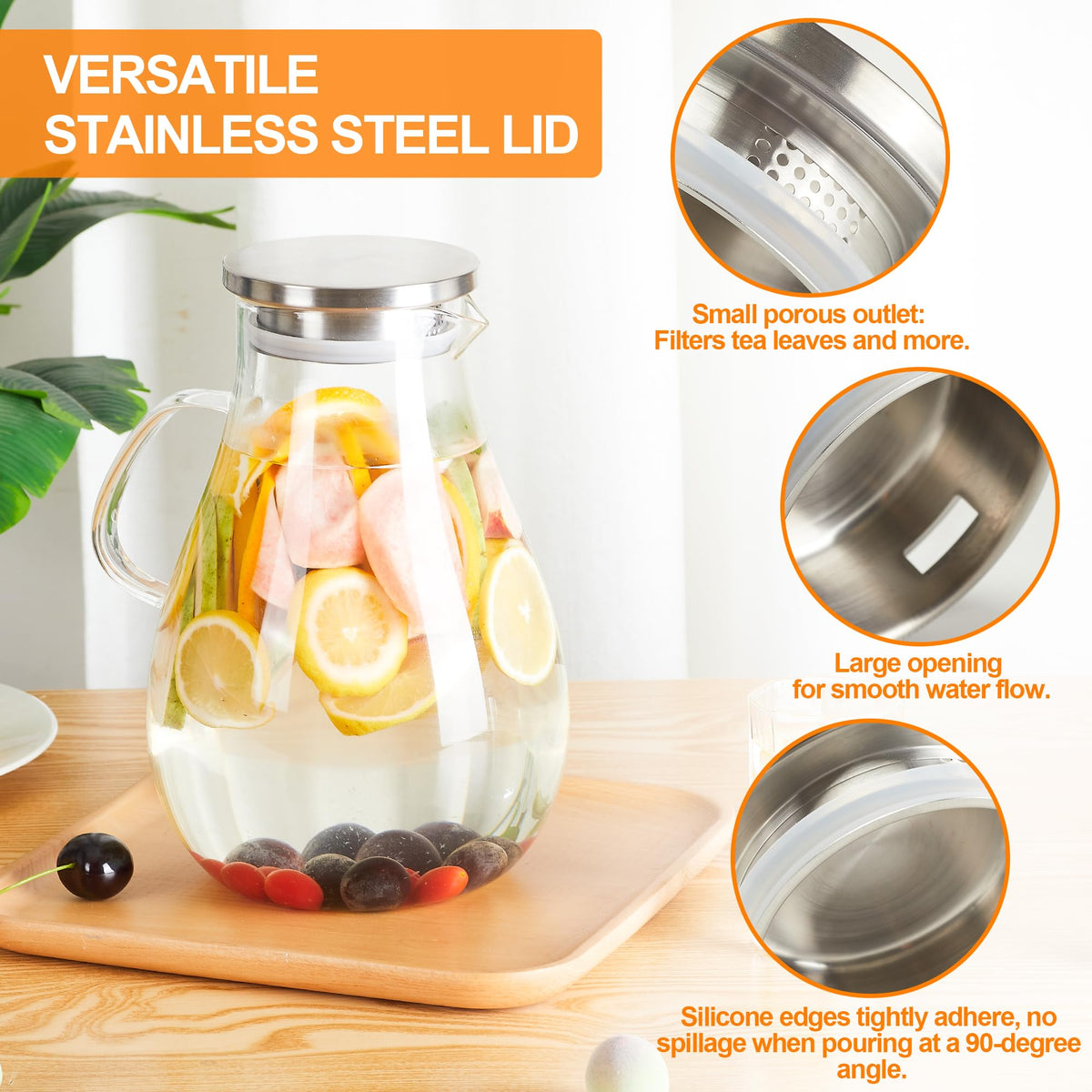 Liuruiyu rotating dual function lid for spill free pouring