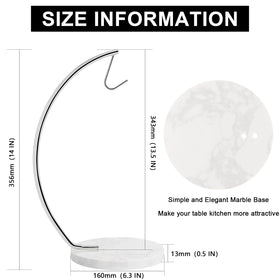 Livabber banana hanger arc design protects fruit from bruising on contact