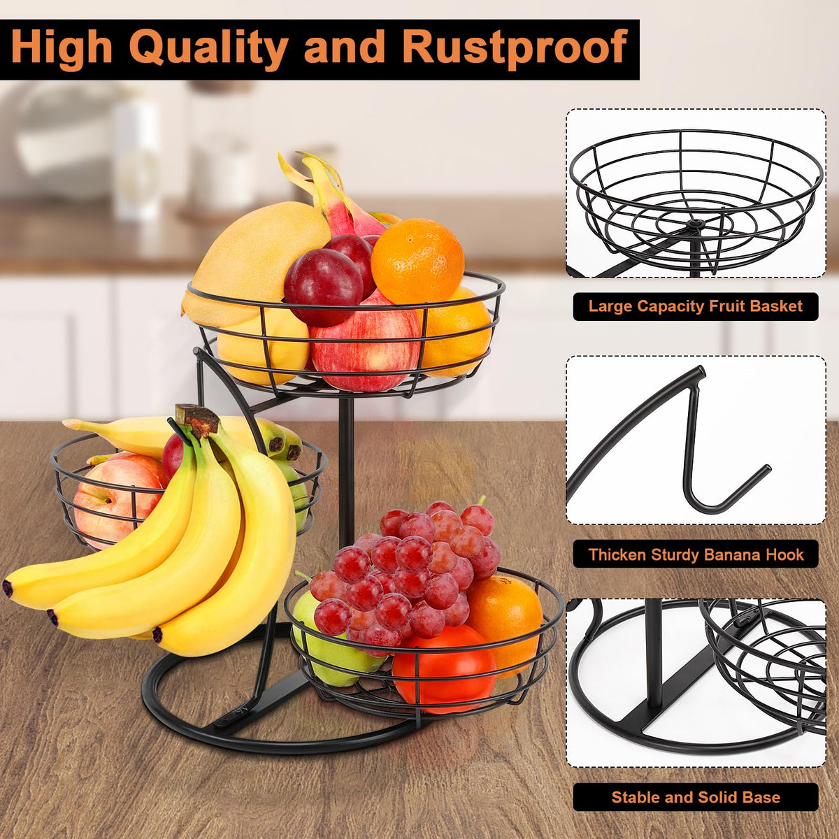 Livabber detachable organizer makes assembly fast and easy for any kitchen.