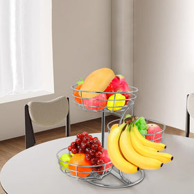 Livabber banana hanger keeps stems away from other produce for longer freshness