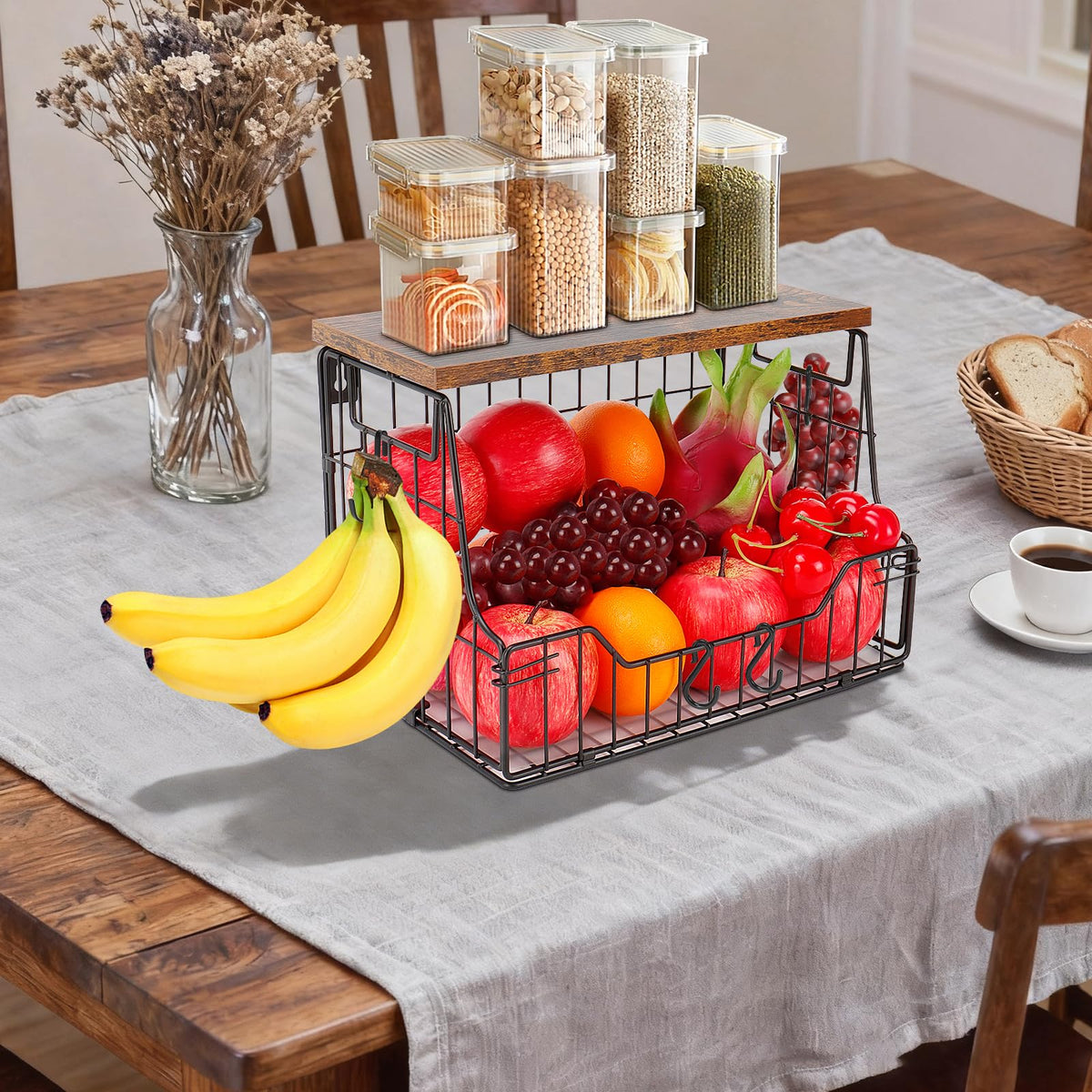 Livabber kitchen organization solution for daily fruit and snacks