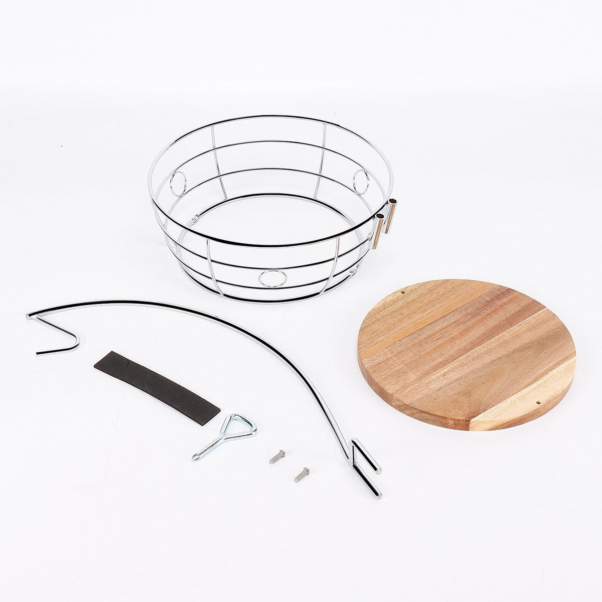 Livabber fruit storage for apples, pears, grapes, and bread on kitchen counter