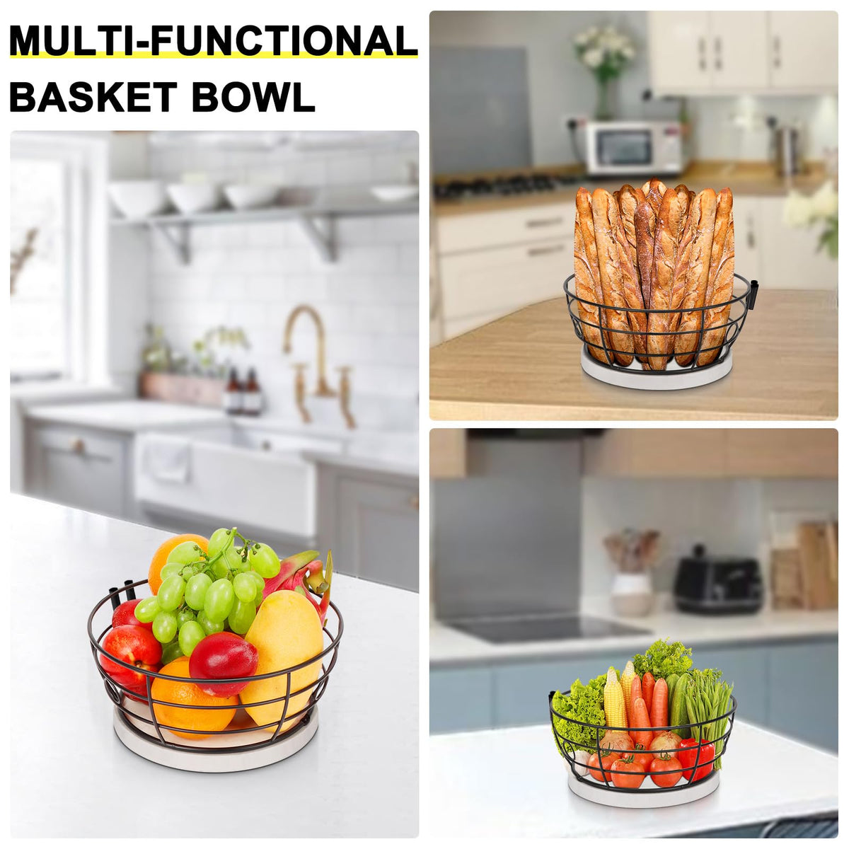 Livabber marble-based fruit bowl delivers durable, stable storage for everyday fruit.