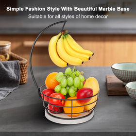 Livabber countertop organizer offers quick access to snacks and produce.