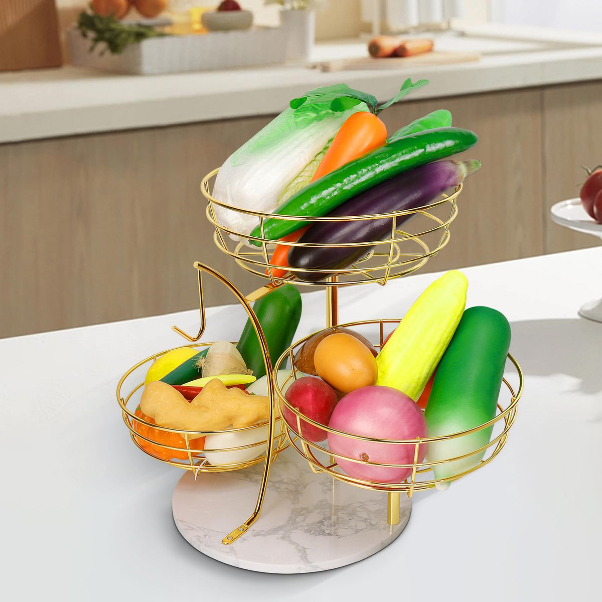 Livabber modern kitchen fruit storage blends with decor