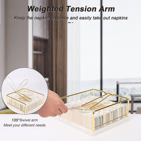 Livabber napkin holder fits 6.7-inch napkins securely for clean presentation.