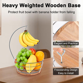 Livabber rustproof metal frame resists daily use while keeping fruits accessible