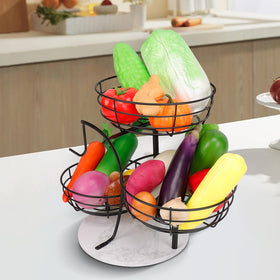 Livabber side-view shows the efficient 3-tier design saving counter space.