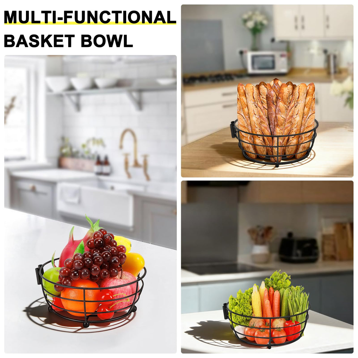 Livabber heavy base design provides stability when reaching for fruit.