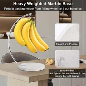Livabber marble base provides heavy-weight stability to prevent tipping