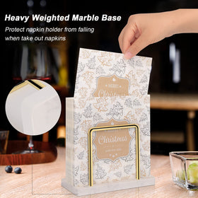 Livabber table-top napkin holder fits kitchen and dining spaces