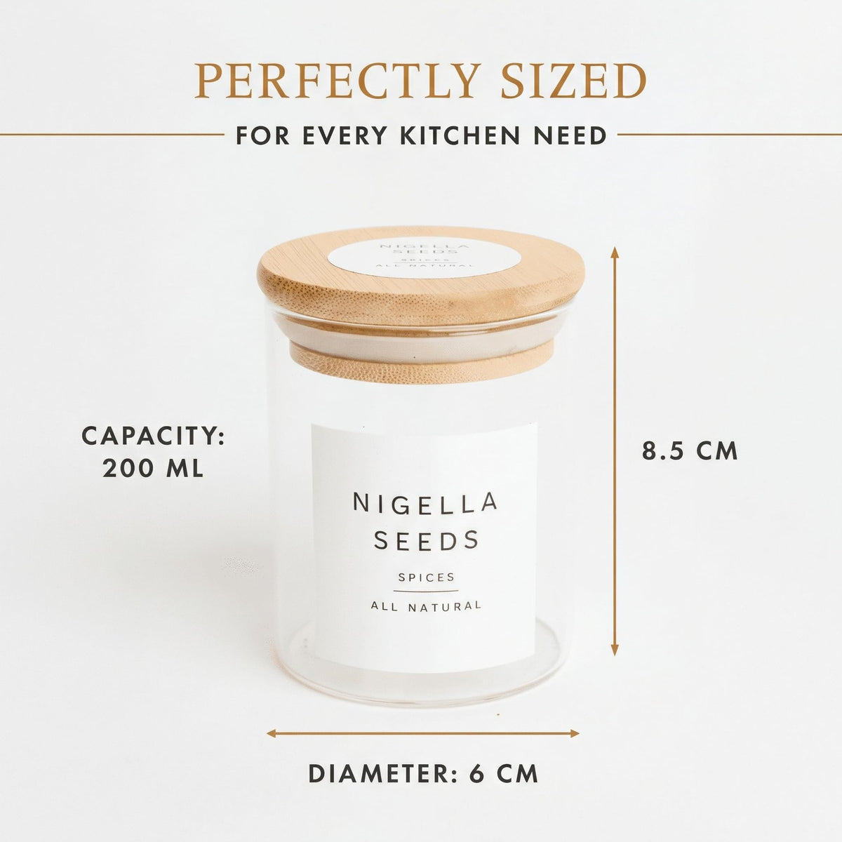 Ideal gift for home cooks seeking organized, stylish spice storage.