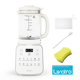 Livatro included accessories nut milk bag and brushes illustrate complete ready-to-use kit.