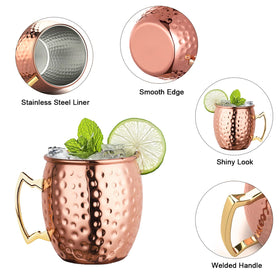 LIVEHITOP copper mug handle detail showing secure weld.