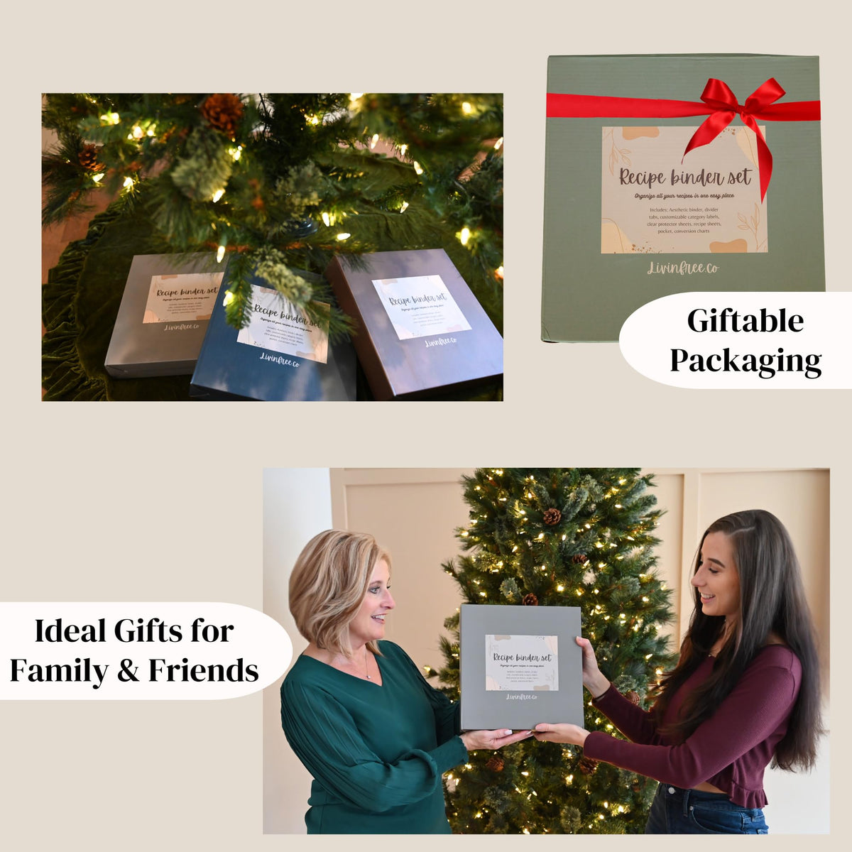 Liv'in Free blank category stickers for personalized sections.