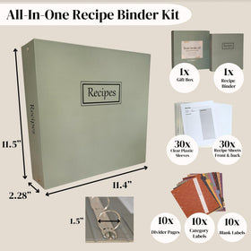 Liv'in Free pre-labeled category stickers simplify sorting by cuisine or meal.