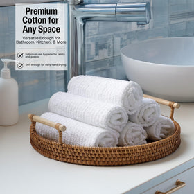 Living Fashions white bar mop set for versatile cleaning tasks