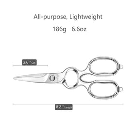 Livingo forged shears detachable handle design for easy cleaning and storage