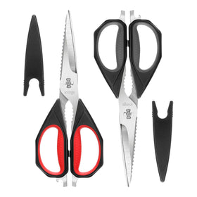LIVINGO kitchen scissors with come apart blades for easy cleaning and sharpening