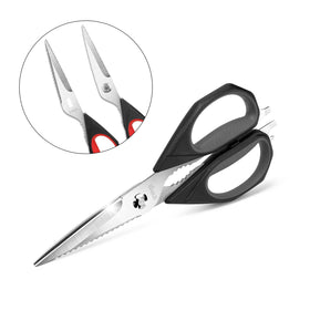 Dishwasher safe LIVINGO kitchen scissors designed for convenient cleaning