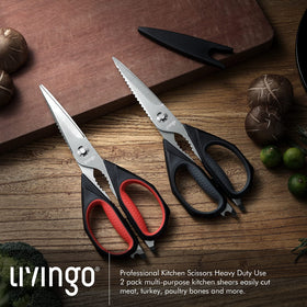 Protective blade guard keeps LIVINGO scissors safely stored between uses