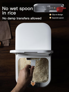 LivLab Mker large capacity stores bulk staples in one container.